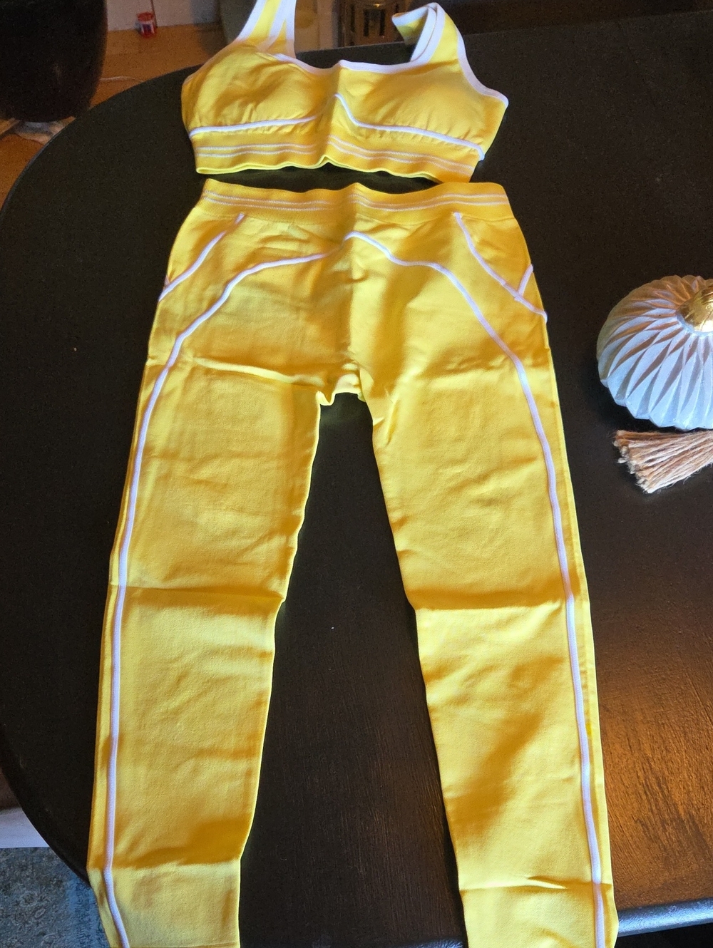 Yellow Active Leggings Set